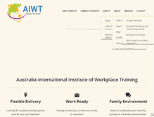 Tablet Screenshot of aiwt.com.au